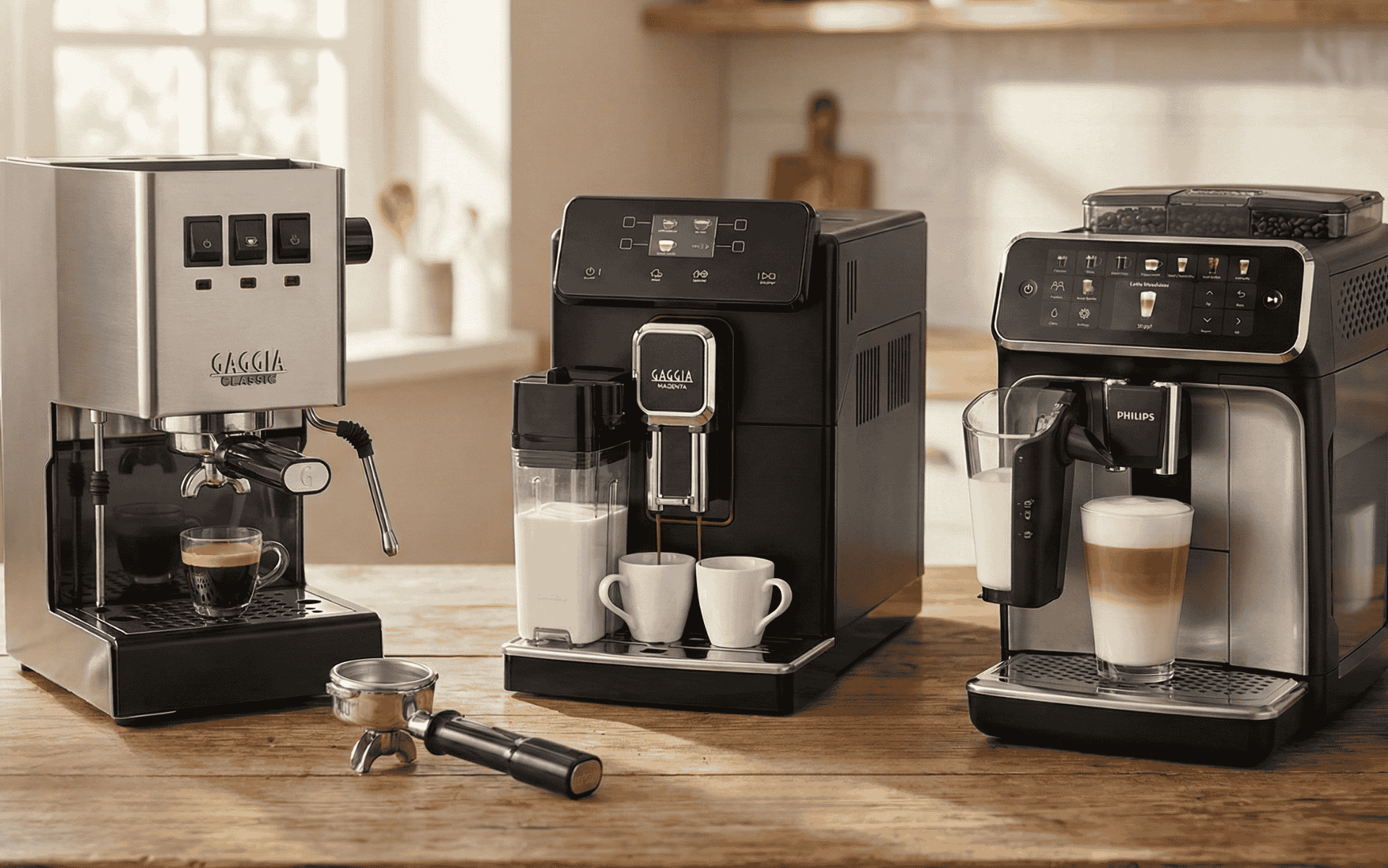 Máquinas de café manuais, automáticas e superautomáticas: Quando comprar cada uma?